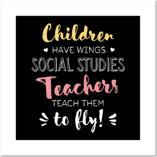 Social Studies Teacher Gifts - Beautiful Wings Quote Posters and Art